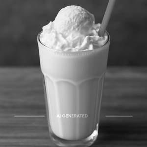 With Ice Cream Milk Shake