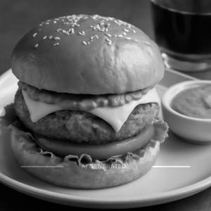 Aloo Tikki Cheese Burger