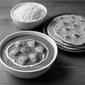 Butter Paneer Masala With 4 Tawa Roti And Rice