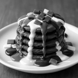 Triple Chocolate Pancakes (8 Pcs)