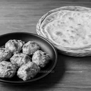 Chicken Malai Tikka Quarter With 4 Rumali Roties