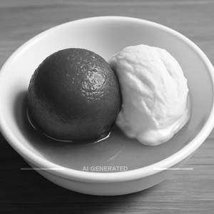 Gulab Jamun With Ice Cream