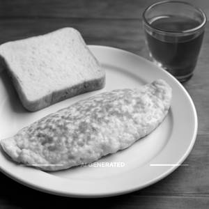 Plain Omelette With Slice