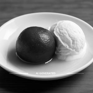 Gulab Jamun With Ice Cream
