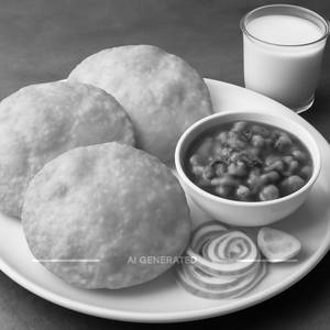 Chole Bhature [3 Bhature]