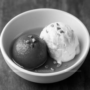 Gulab Jamun with Ice Cream