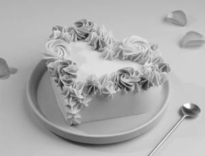 Heart Shaped Eggless Choco Cake