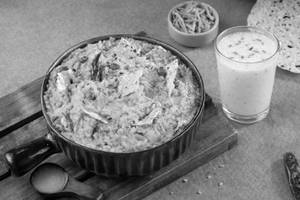 Rajasthani Dal Papad Khichdi + Buttermilk [300ml]