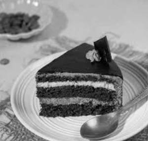 Dark chocolate pastry