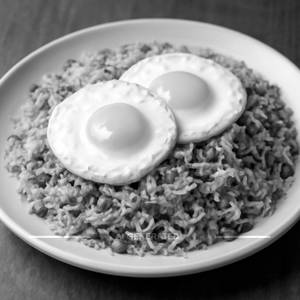 Double egg fried rise normal 