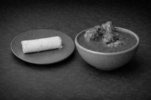 Puttu + Chicken Curry