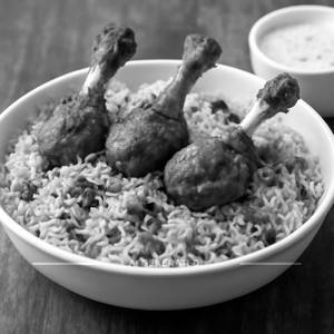 Chicken lollipop biryani