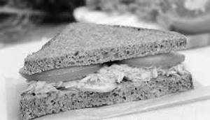 Healthy green sandwiches