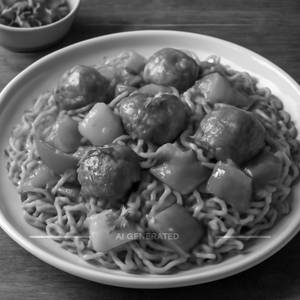 Butter Capsicum Manchurian Maggi