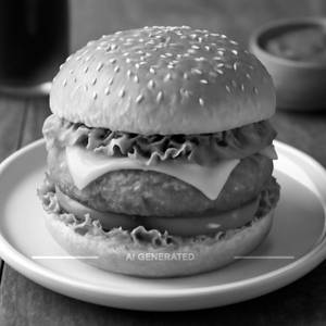 Aloo Tikki Cheese Burger