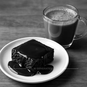 Brownie With Hot Chocolate