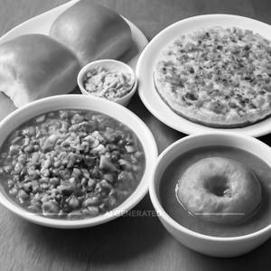 Misal pav + Uttappa + Rassa vada                                                                                 