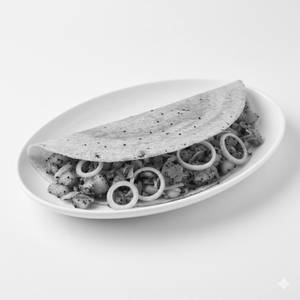 Onion masala dosa