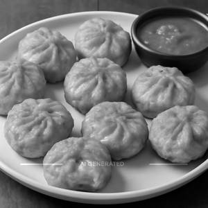 Veg Cheese Momos (7 Pcs)