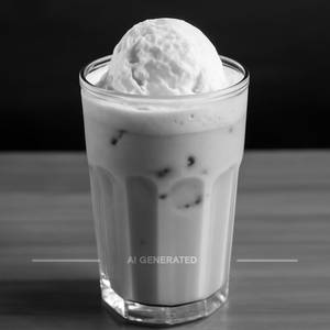 Cold coffee with ice cream