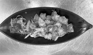 Butter garlic prawns