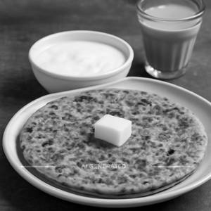Methi Paratha with Butter