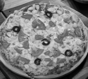 American Style Mushroom Corn Cheese Pizza (7 Inch)