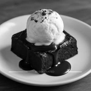 Hot Brownie With Ice Cream