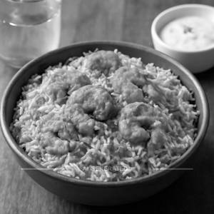 Prawns biryani