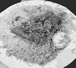 Chicken fried pc biryani