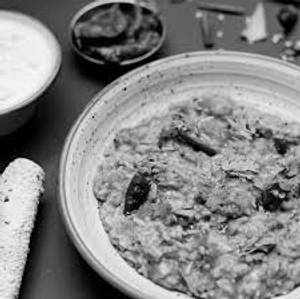 Vegetable Daliya with pickle