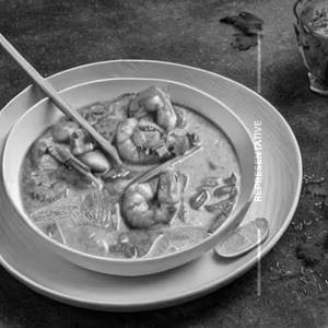 Prawn Green Thai Curry Rice