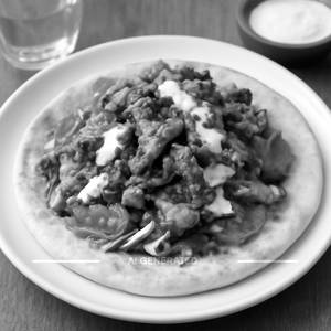 Open shawarma