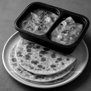 Single Poli Bhaji Meal Tray packing