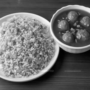 Manchurian Gravy + Fried Rice
