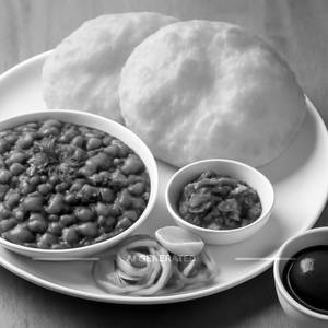 Chole Bhature with Gulab Jamun