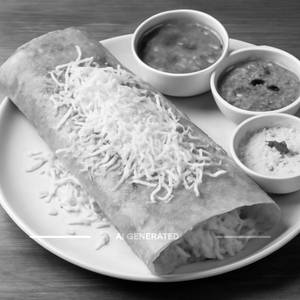 Cheese masala dosa