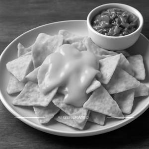 Nachos With Cheese And Salsa
