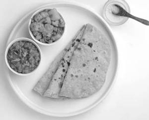 Roti [4 pieces] + seasonal veg                                  