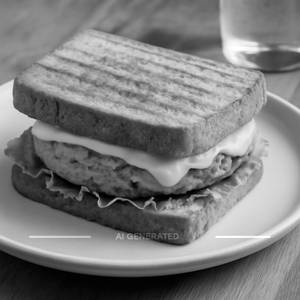Veg patty cheese sandwich