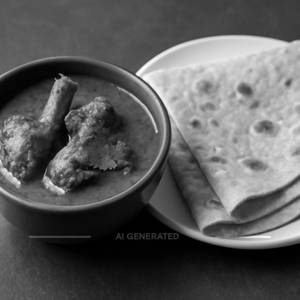 Chapathi2 With Mutton Curry