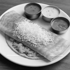 Cheese masala dosa