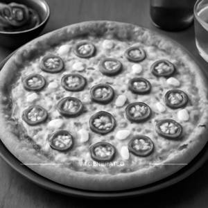 Cheese & Jalapeno Pizza.