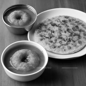 Vada sambar + Uttappa + Rassa vada                                                                                 