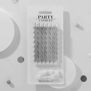 Gold & Silver Wavy Candles