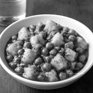 Aloo matar sukhi