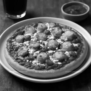 Schezwan paneer cheese pizza