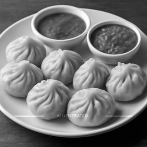 Veg momos [8 pieces]