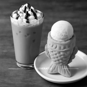 Cold Coffee Fish Ice Cream