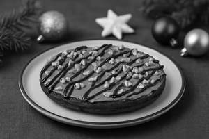 Walnut Brownie Waffle Cake [Single Layer]